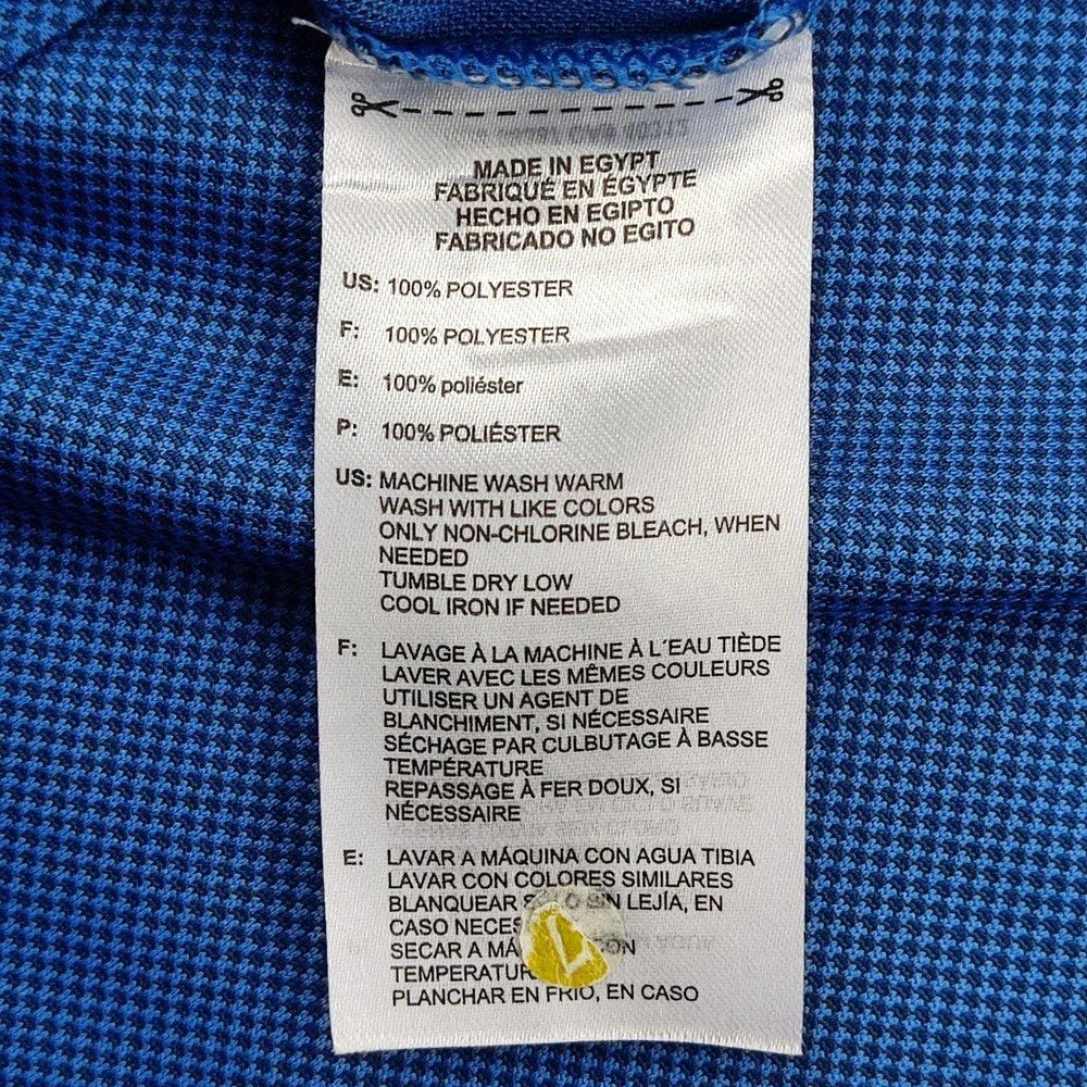 Adidas Polo Shirt Mens‎ 2XL Blue Golf Performance Short Sleeve Pique P00315